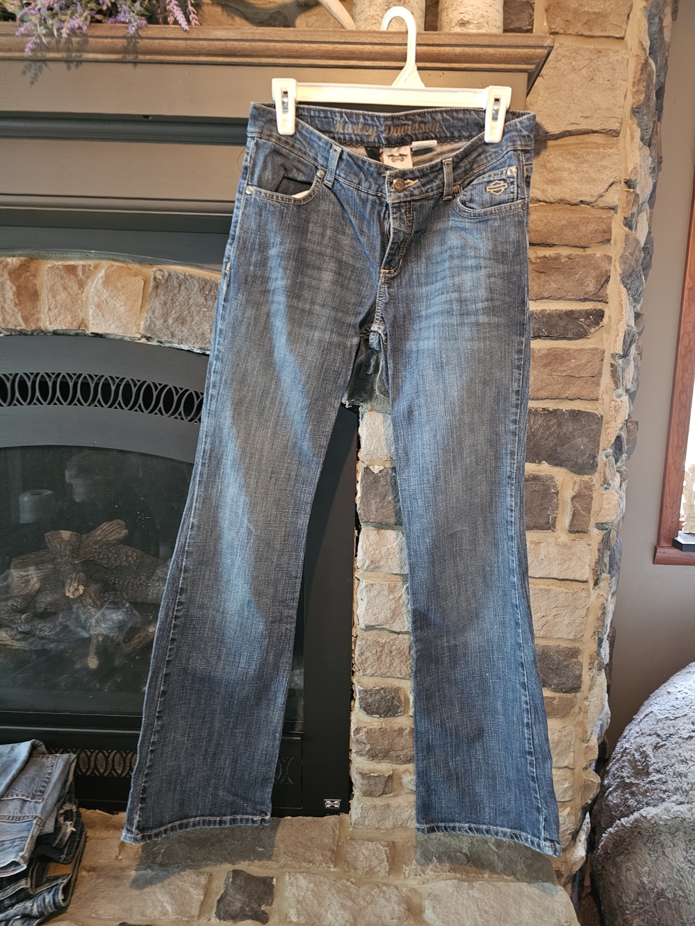 Harley-Davidson Women's Medium Blue Flare Jeans